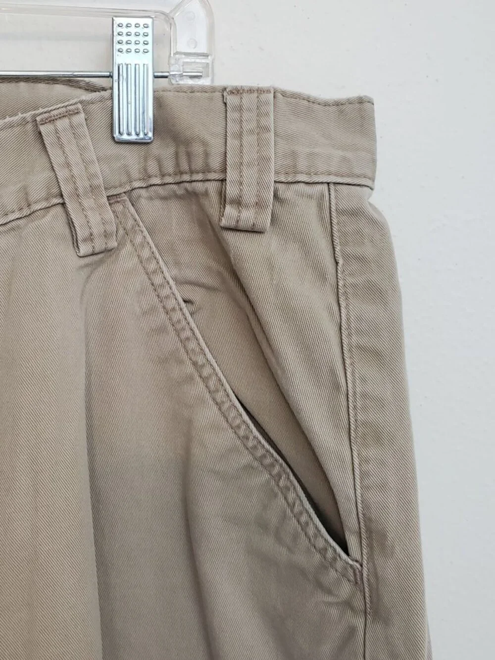 Levi's 90's Silvertab khaki colored cargo shorts